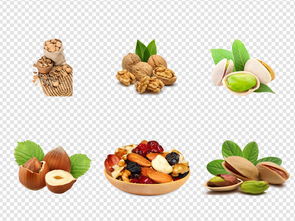 年貨新風尚 初級農產品堅果核桃零食特產免扣素材及高清模板促銷指南